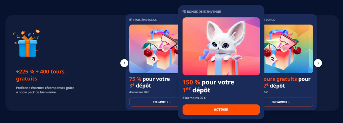 Conditions des offres chez Nika Casino